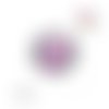 Bouton pression chat rose