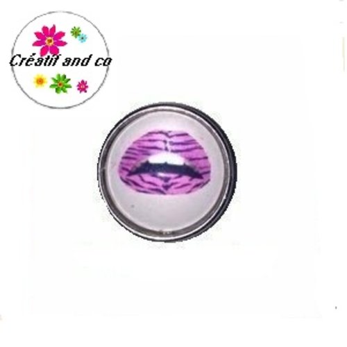 Bouton pression kiss rose
