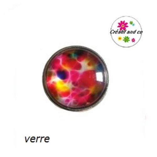 Bouton pression coloré