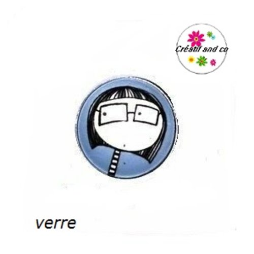 Bouton pression fille à lunette