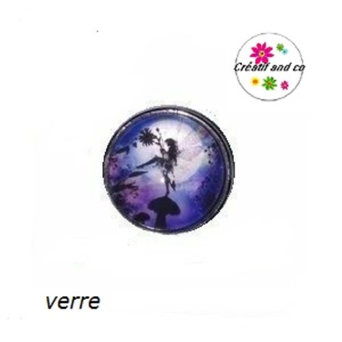Bouton pression fée noire