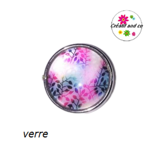 Bouton pression feuille colorée