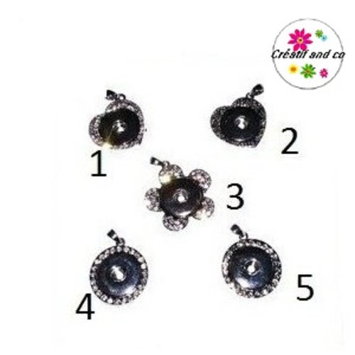 Pendentif  pour bouton pression