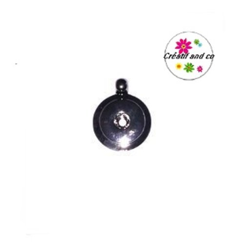 Pendentif acier inoxydable pour bouton pression