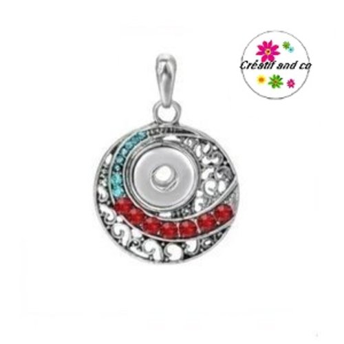 Pendentif pour bouton pression de 12mm
