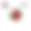 X2 cabochons fleuris 16mm