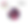 X2 cabochons fleur d'amaryllis 16mm