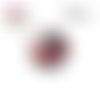 X2 cabochons fleur d'amaryllis 16mm