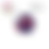 X2 cabochons fleur d'amaryllis 16mm