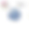X2 cabochons fleurs bleues 16mm