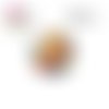 X2 cabochons feuilles 16mm