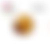 X2 cabochons feuille d'or 16mm