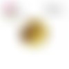 X2 cabochons feuille d'or 16mm