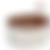 Bracelet simili cuir blanc pour bouton pression