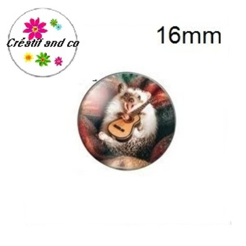 X2 cabochons hérisson 16mm