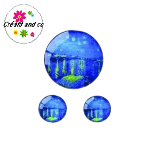 Lot cabochon  25mm et 2 cabochons 12mm