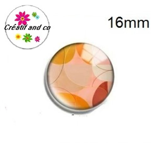 X2 cabochons motif peinture art 16mm