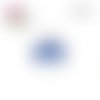 X2 cabochons chat bleu 16mm