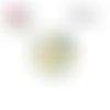 X2 cabochons feuilles 16mm