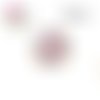 X2 cabochons fleuris 16mm