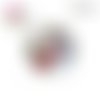 X2 cabochons bonhomme de neige 12mm