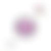 Bouton pression  kiss rose pois blanc