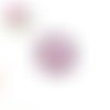 Bouton pression  kiss fuchsia et kiss rouge
