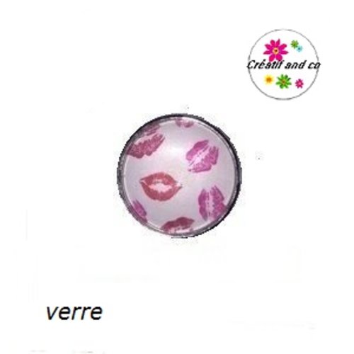 Bouton pression  kiss fuchsia et kiss rouge