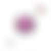 Bouton pression  kiss rose et coeurs