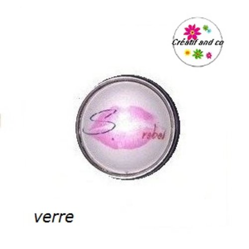Bouton pression  kiss rose "rebel"