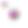 Bouton pression  kiss rose et serrure