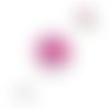 Bouton pression  kiss rose et coeur