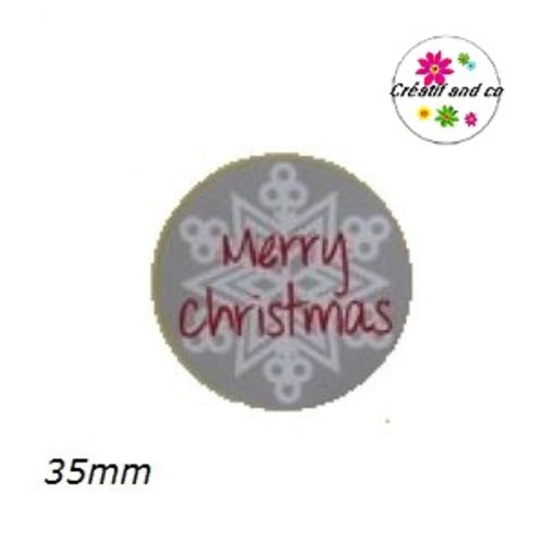 Planche de 12 étiquettes autocollantes flocon "merry christmas"