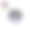 Bouton pression quatuor de fleurs noires