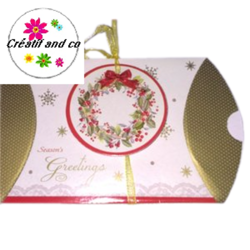 2 pochettes forme berlingot thème noël
