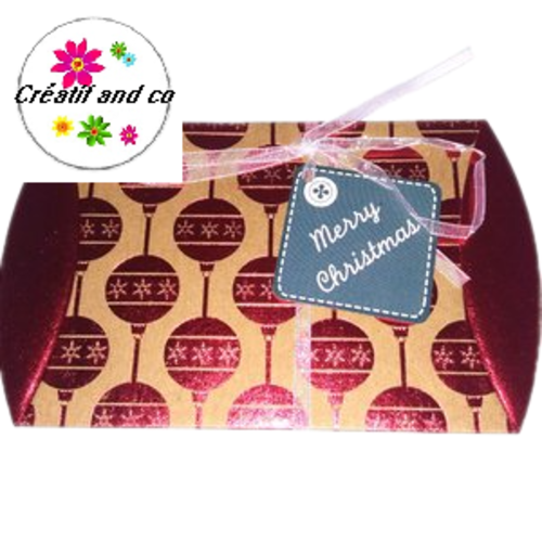 2 pochettes forme berlingot thème noël
