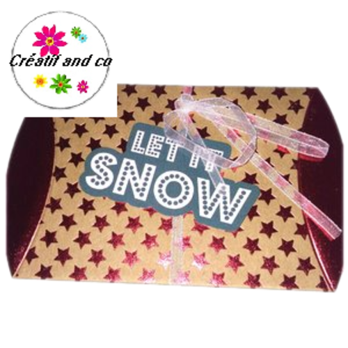 2 pochettes forme berlingot thème noël