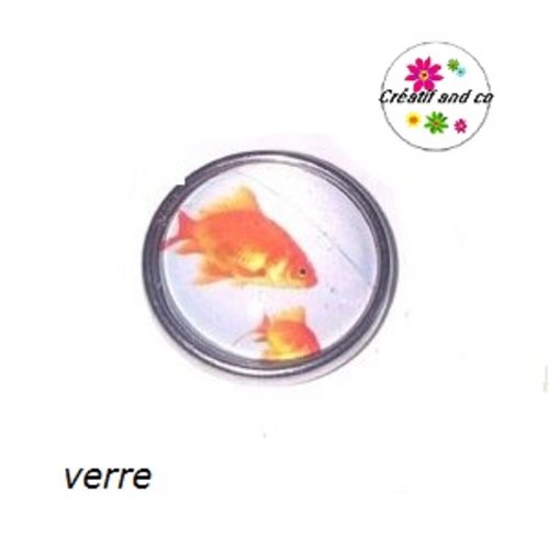 Bouton pression poisson rouge