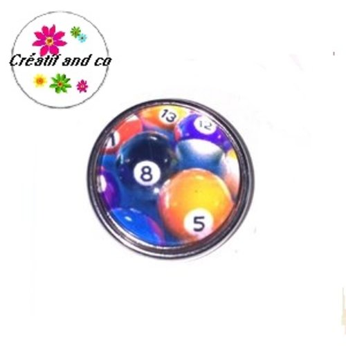 Bouton pression boules de billard