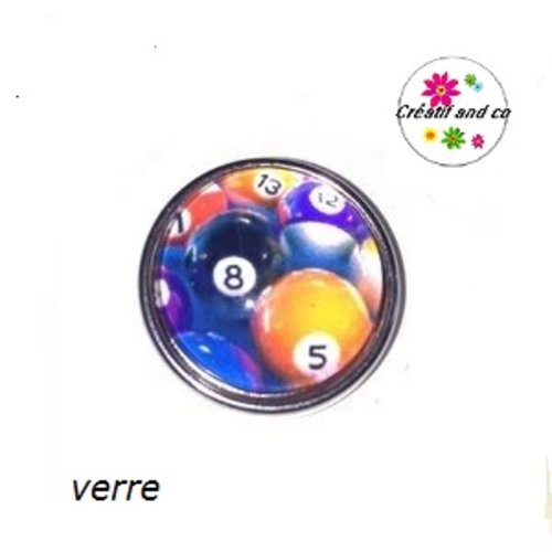 Bouton pression boules de billard