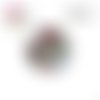 X2 cabochons femme et sa couronne de fleur 16mm