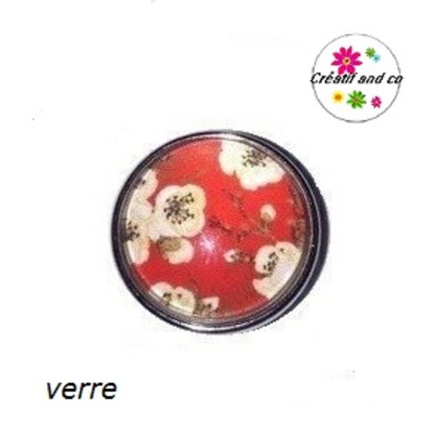 Bouton pression fleuri
