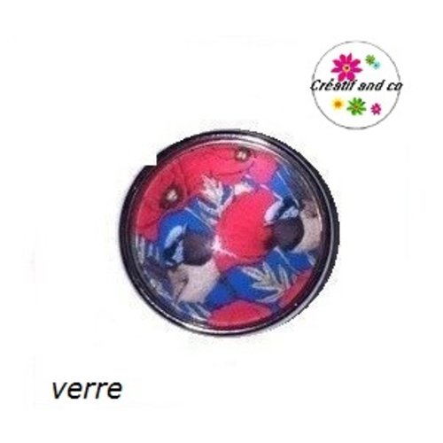 Bouton pression fleuri