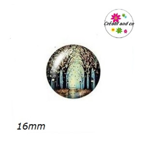 X2 cabochons arbre de vie 16mm