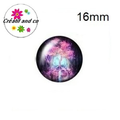 X2 cabochons arbre de vie 16mm