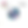 X2 cabochons fleuris 16mm