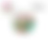 X2 cabochons fleuris 16mm