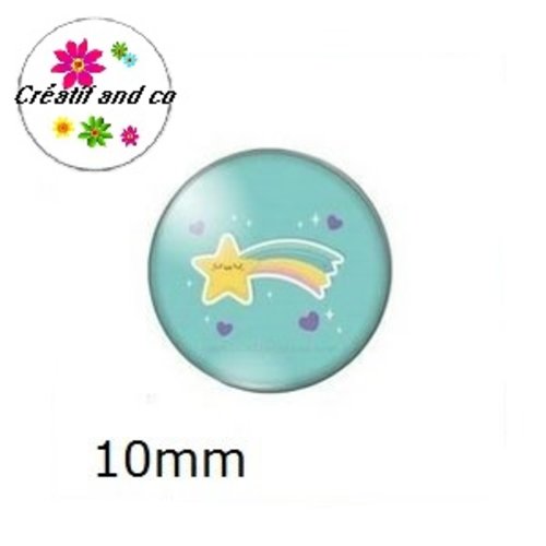 X2 cabochons nuage 10mm