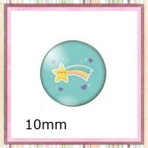 X2 cabochons nuage 10mm