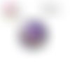 X2 cabochons fleuris 16mm